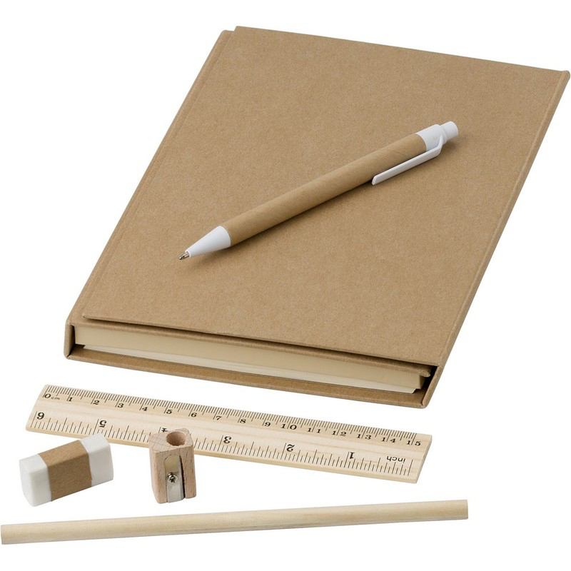 Teczka konferencyjna, notatnik, linijka, długopis, ołówki, temperówka, gumka do mazania, karteczki samoprzylepne V2948