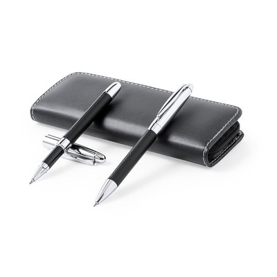 Zestaw piśmienny, długopis i pióro kulkowe V9354