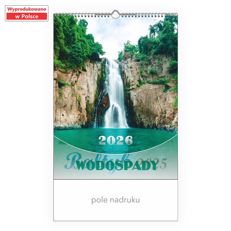 Kalendarz 13-planszowy - Wodospady