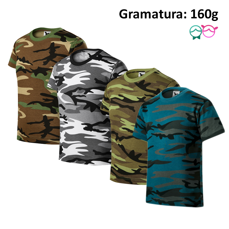 Koszulka dziecięca CAMOUFLAGE 149 z nadrukiem logo