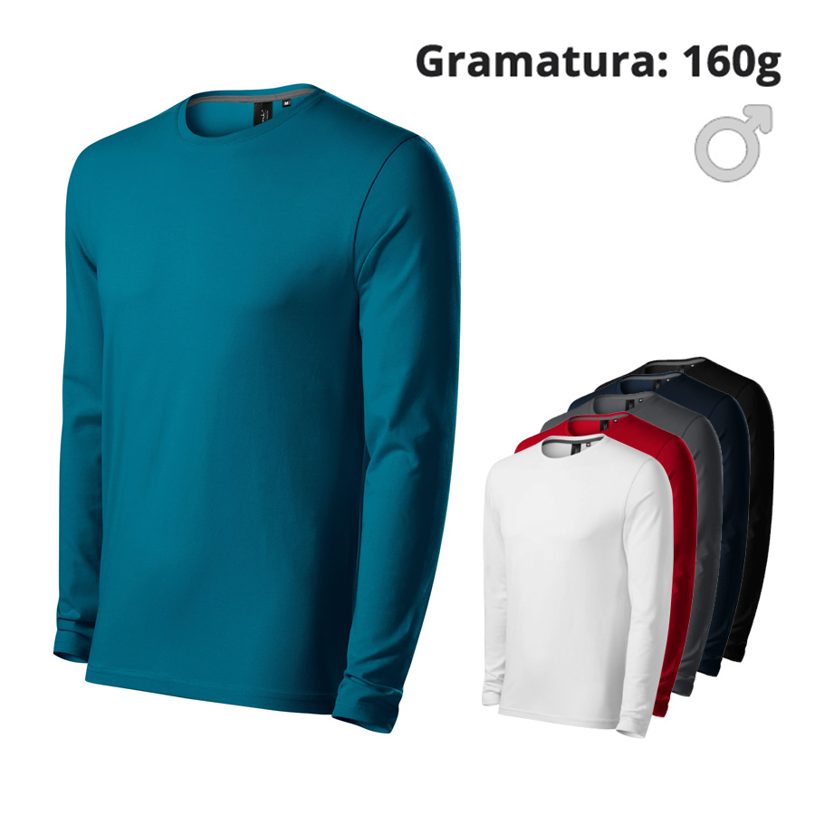Koszulka męska Malfini BRAVE 155 z nadrukiem logo