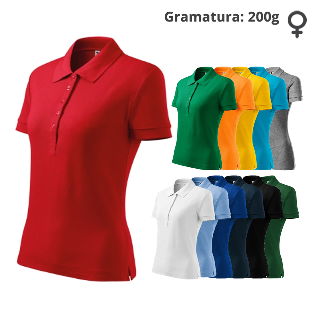 Koszulka polo damska Cotton Heavy 216