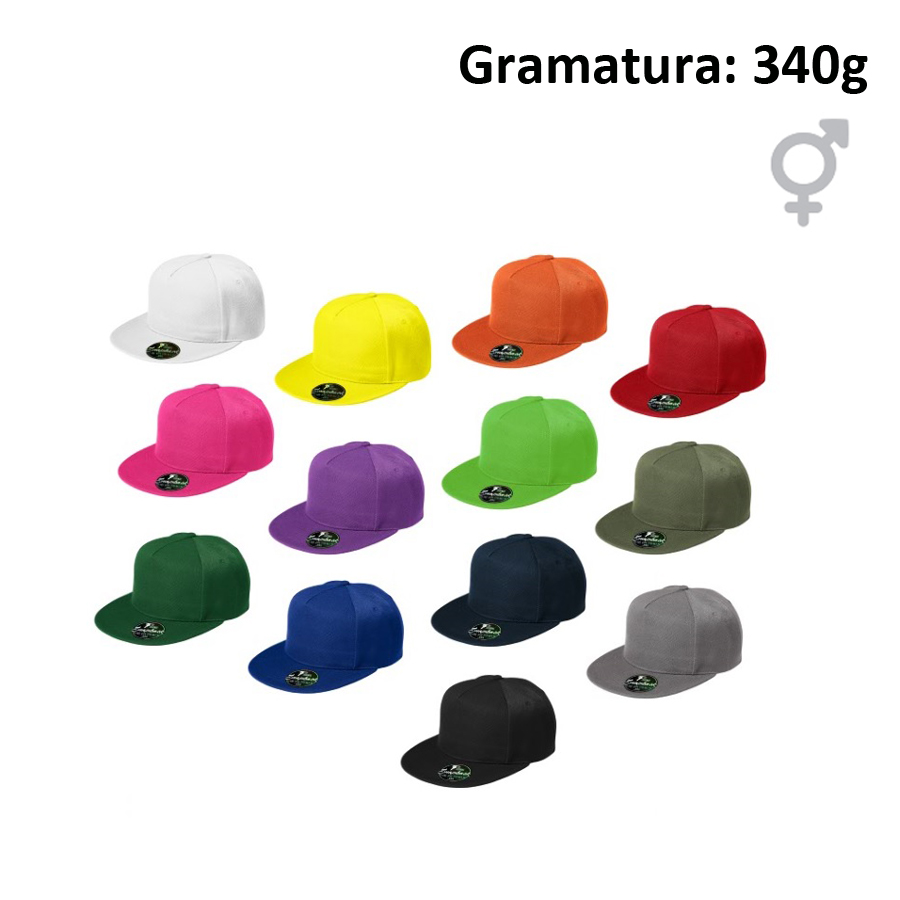 Czapka unisex RAP 5P 301 z nadrukiem logo