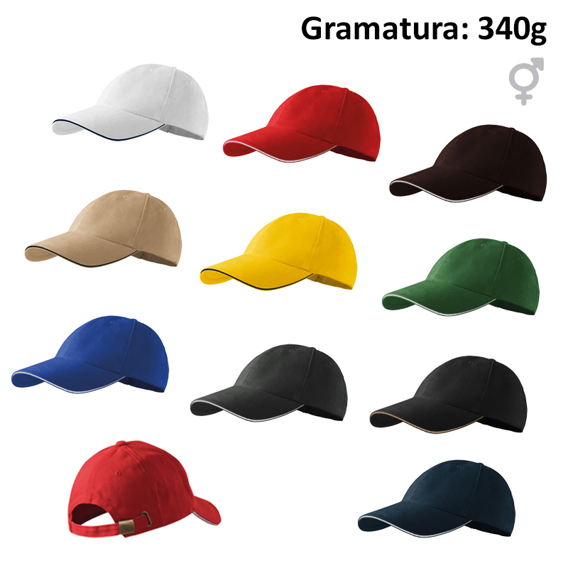 Czapka unisex SANDWICH 6P 306 z nadrukiem logo