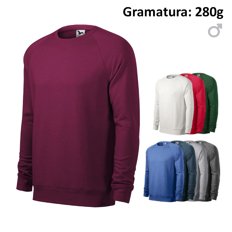 Bluza męska MERGER 415 z nadrukiem logo