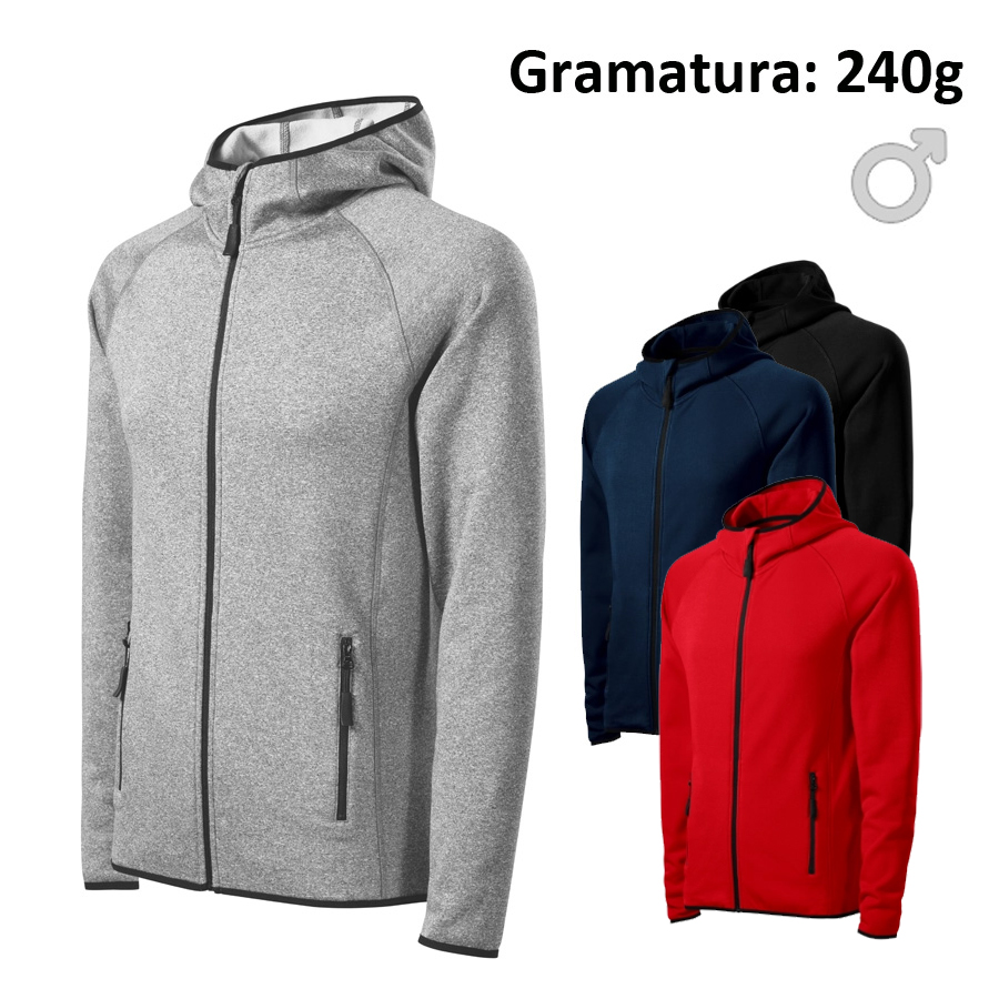 Stretch polar męski DIRECT 417 z nadrukiem logo