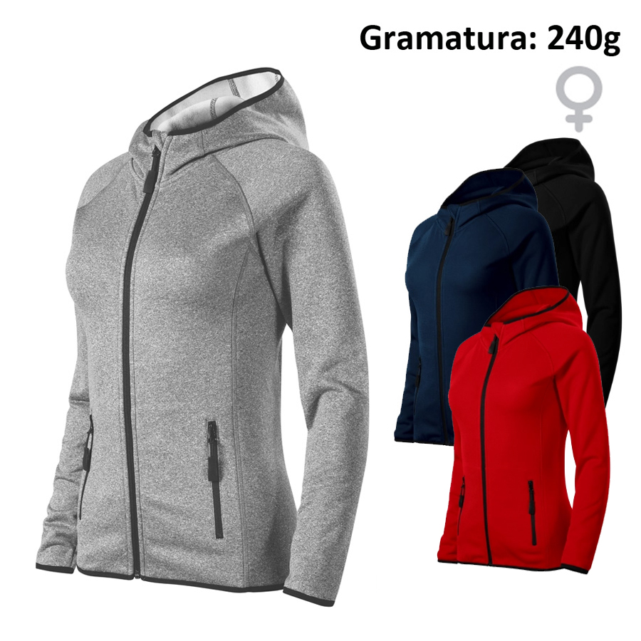 Stretch polar damski DIRECT 418 z nadrukiem logo
