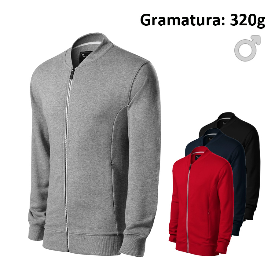 Bluza męska BOMBER 453 z nadrukiem logo