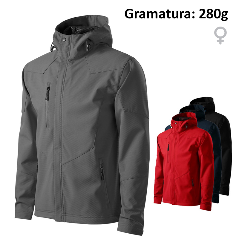 Softshell kurtka męska NANO 531 z nadrukiem logo