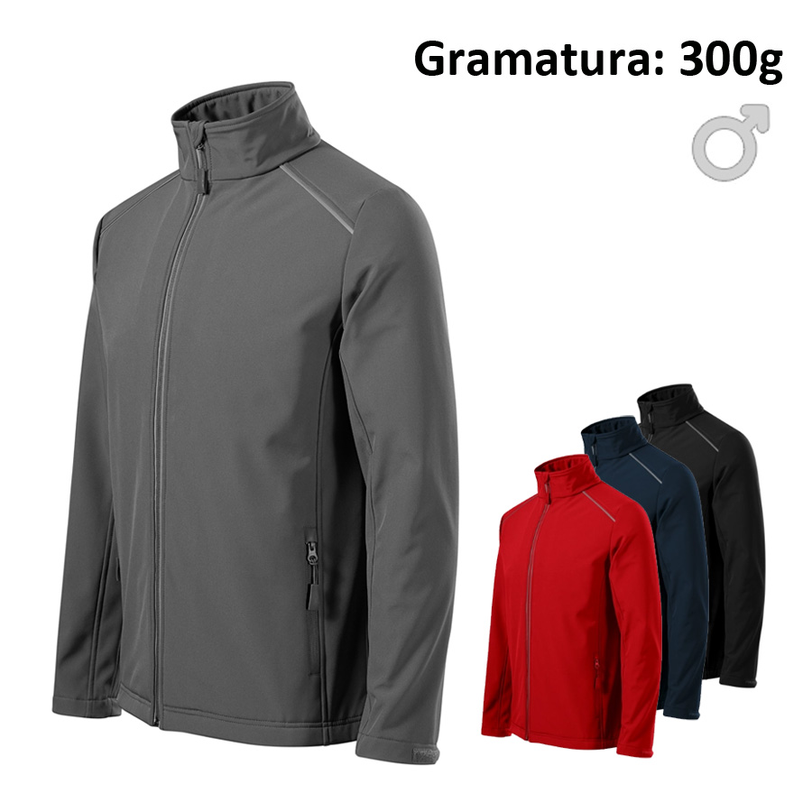 Softshell kurtka męska VALLEY 536 z nadrukiem logo