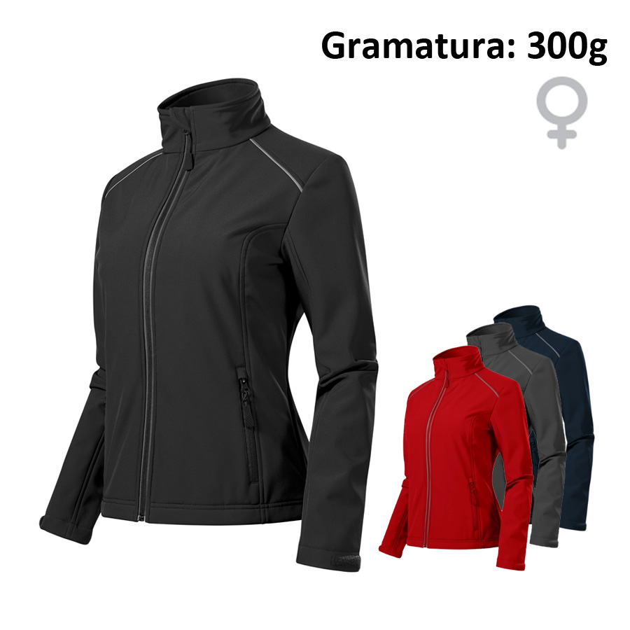 Softshell kurtka damska VALLEY 537 z nadrukiem logo
