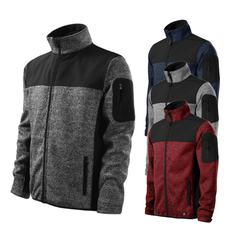 Softshell kurtka męska CASUAL 550 z nadrukiem logo