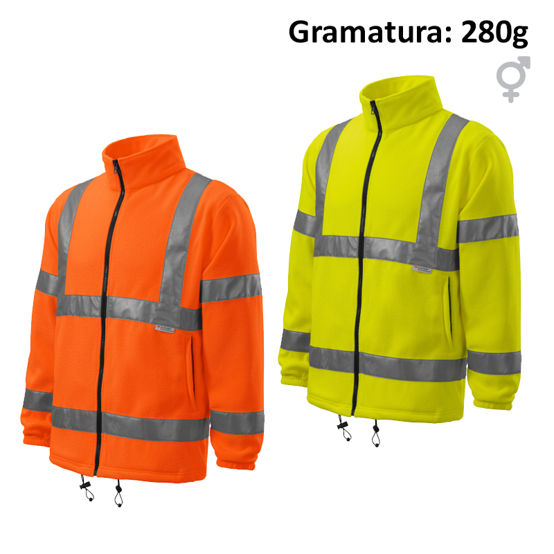 RIMECK polar unisex RIMECK HV FLEECE JACKET 5V1 z nadrukiem logo
