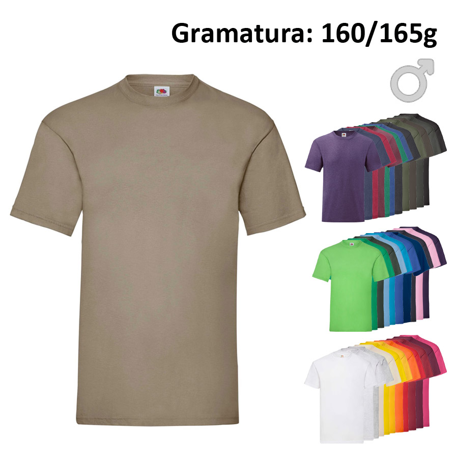 Koszulka Męska Fruit of the Loom Valueweight 610360