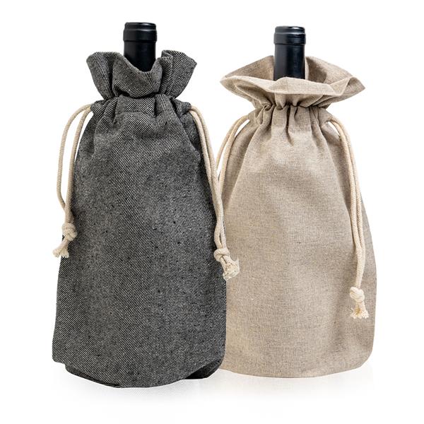 Torba na butelkę z bawełny z recyklingu 280g IP311155