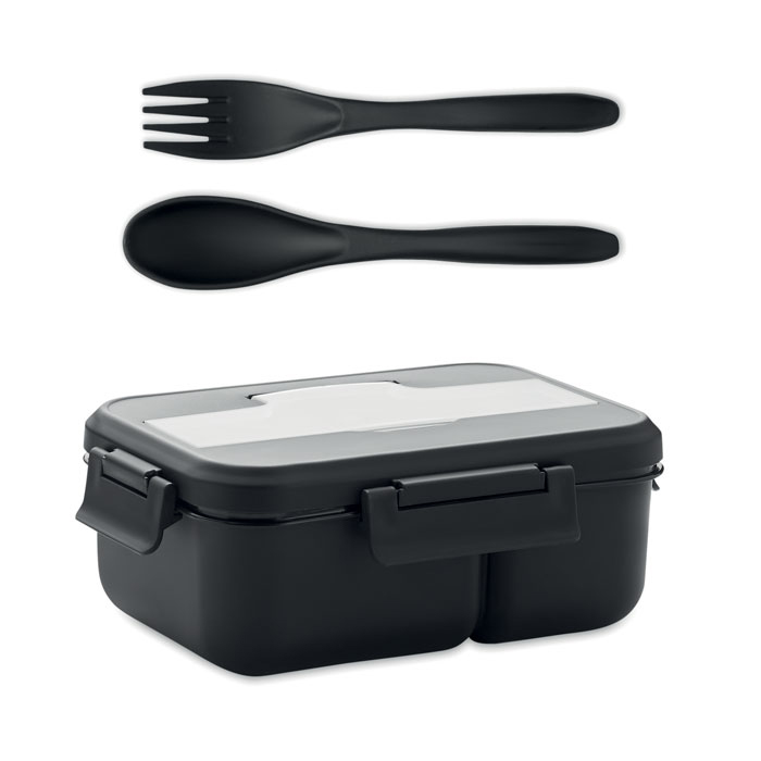 Lunch box ze sztućcami z PP MO6646