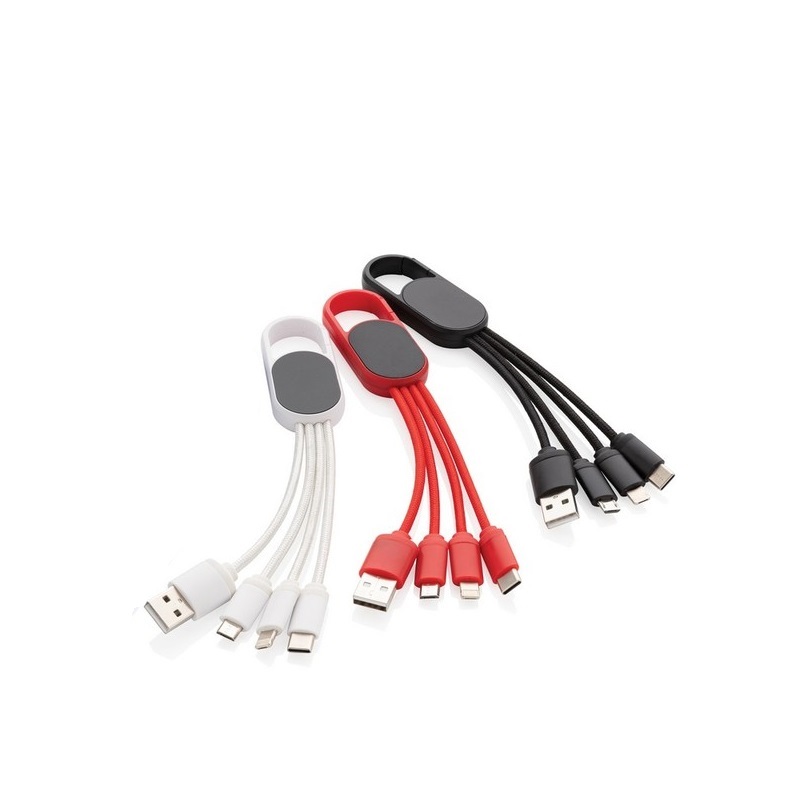 Kabel do ładowania 4 w 1 z karabińczykiem P302.07