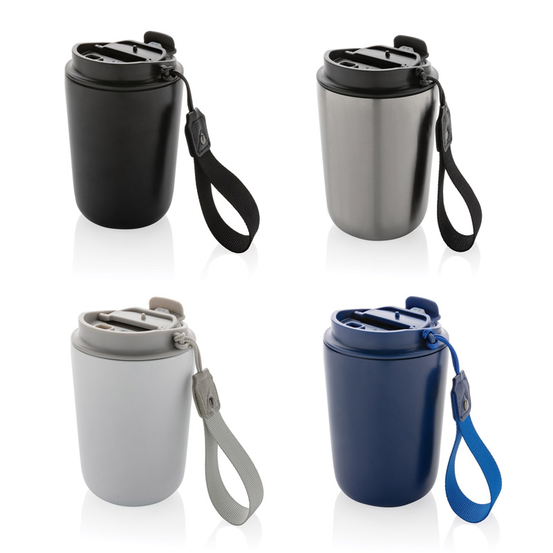 Kubek termiczny 380 ml Cuppa, stal nierdzewna z recyklingu P435.02