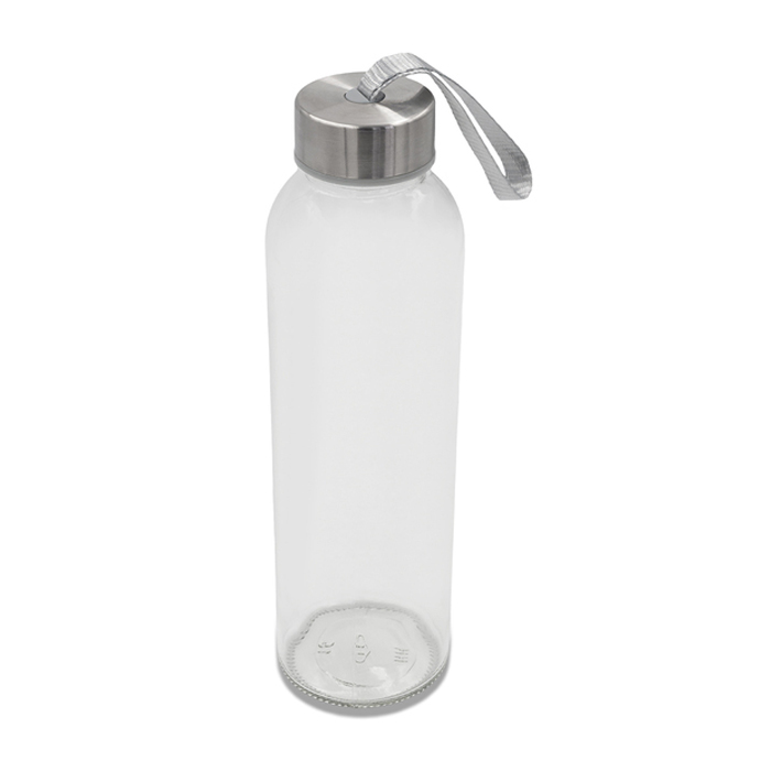 Butelka szklana Aqua Flow 500 ml, transparentny R08189