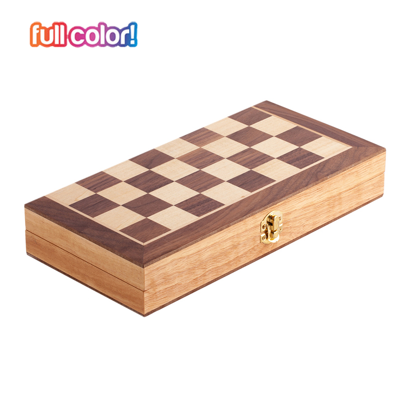 Drewniane szachy R08854