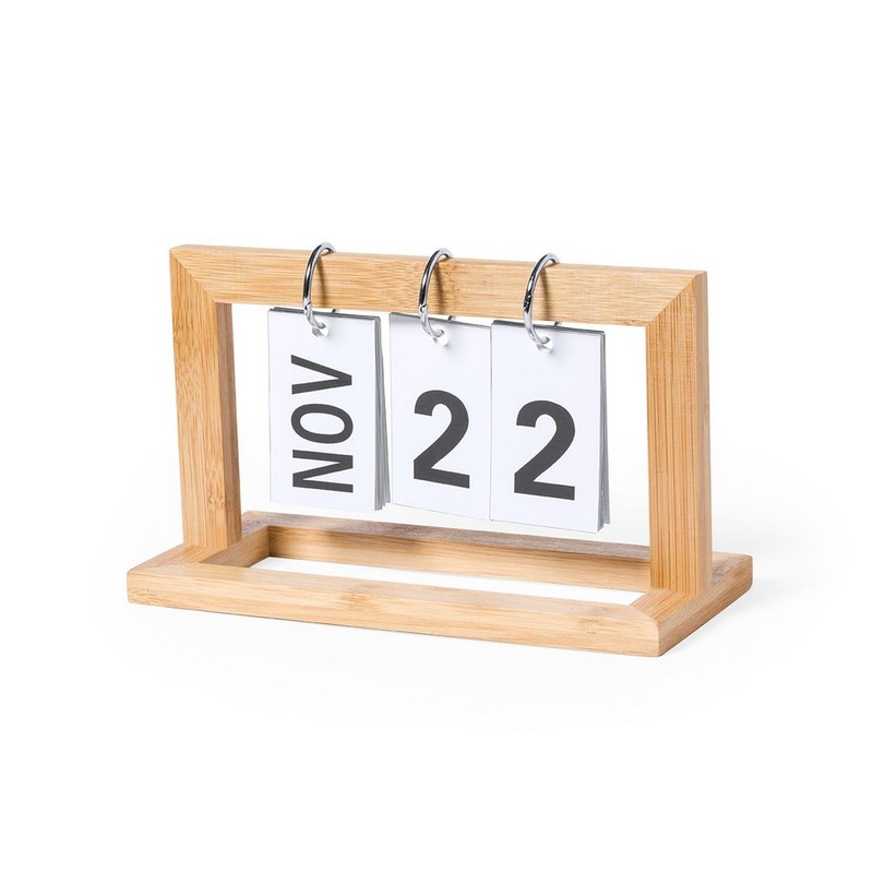 Bambusowy kalendarz na biurko V0261