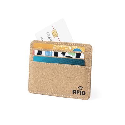 Korkowe etui na karty kredytowe, ochrona RFID V1106