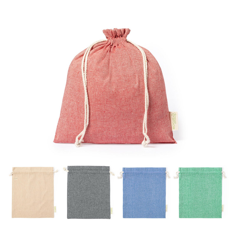 Duży worek z bawełny z recyklingu V8273