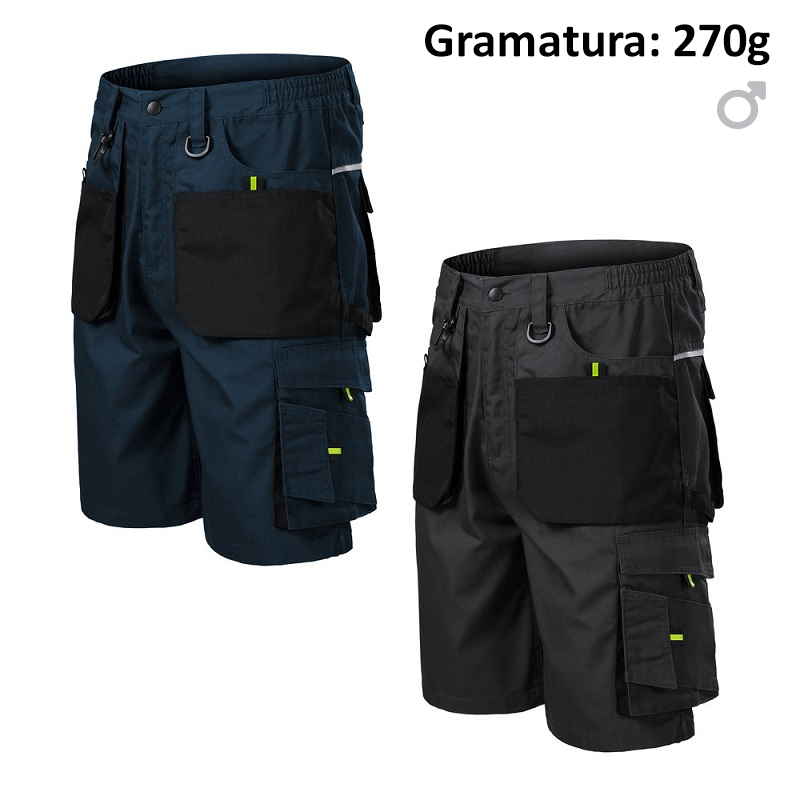 Szorty męskie RIMECK RANGER W06 z nadrukiem logo