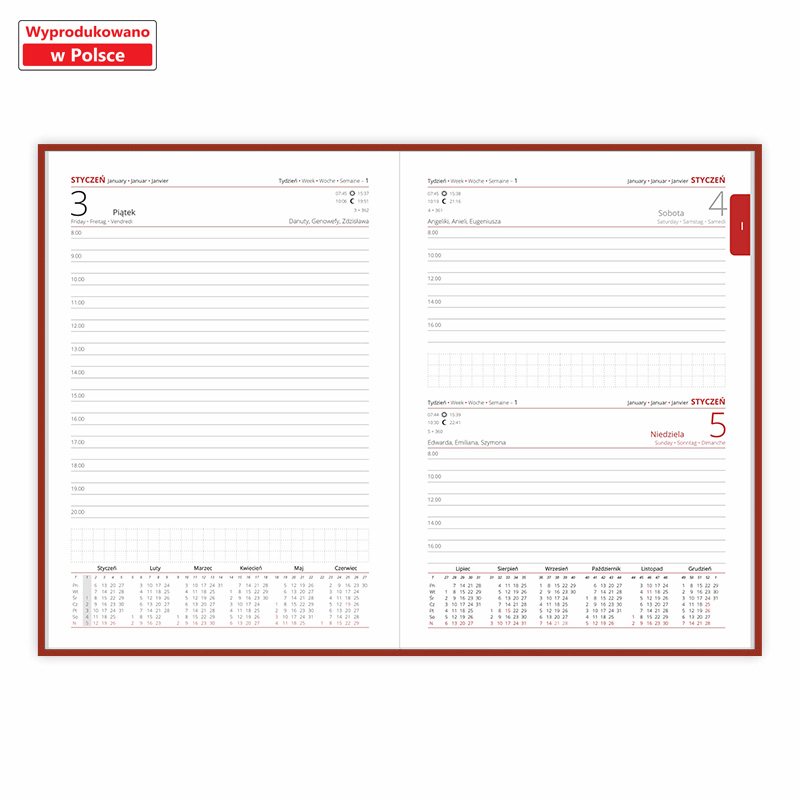 Kalendarz książkowy <b>Dzienny A5 Nadir</b>