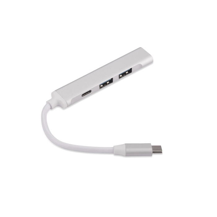 Rozdzielacz HUB USB z kablem typ C - ROSKO bc09163