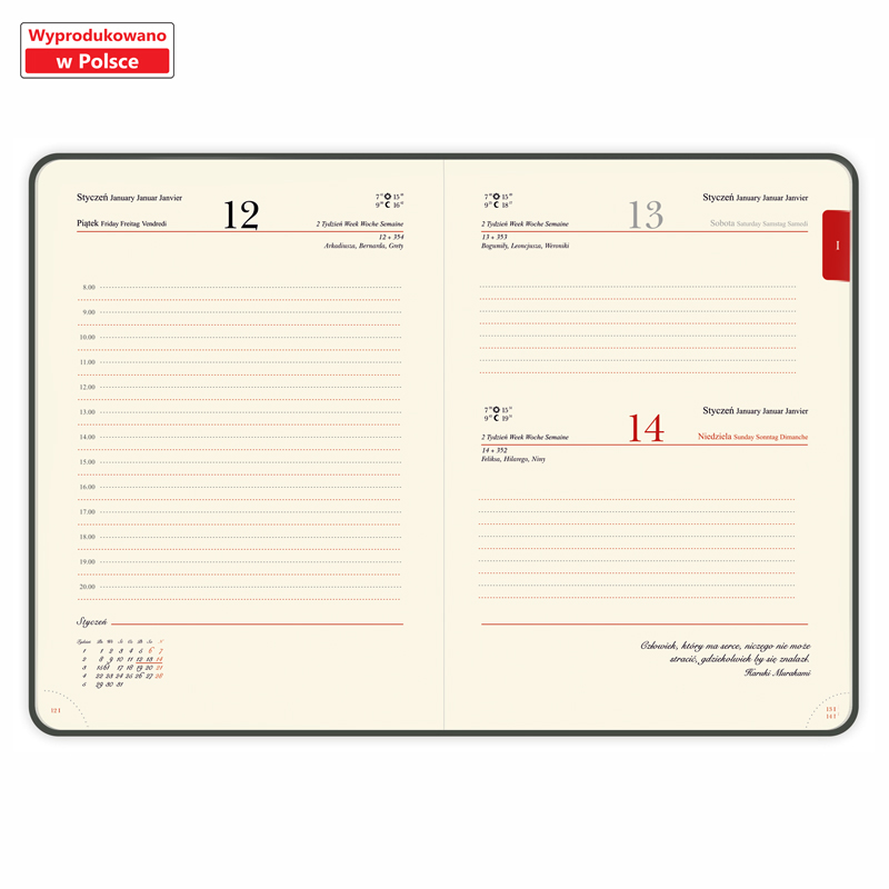 Kalendarz książkowy <b>Eleganto A5 Vivella</b>