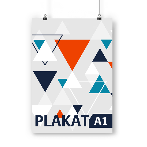 Plakaty A1 (4+0), papier kreda 170g komplet 100 sz.