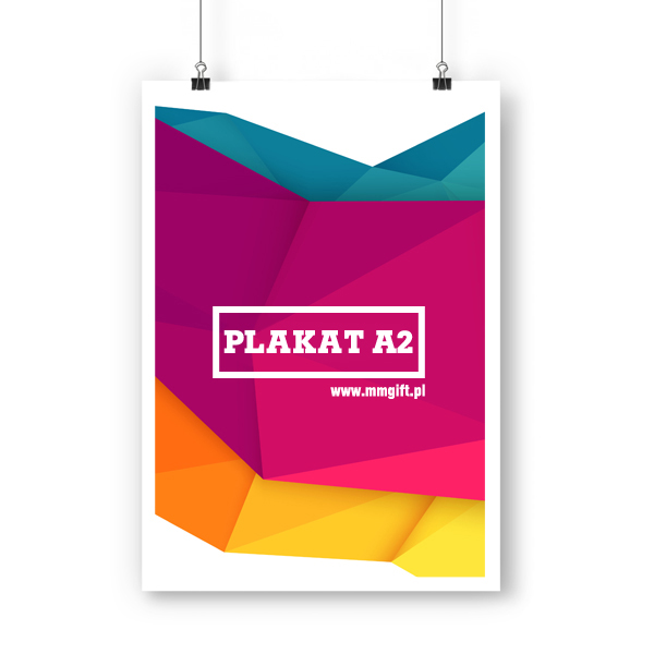 Plakaty A2 (4+0), papier kreda 170g komplet 100 sz.