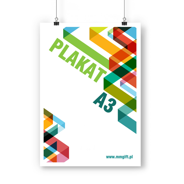 Plakaty A3 (4+0), papier kreda 170g komplet 100 szt.